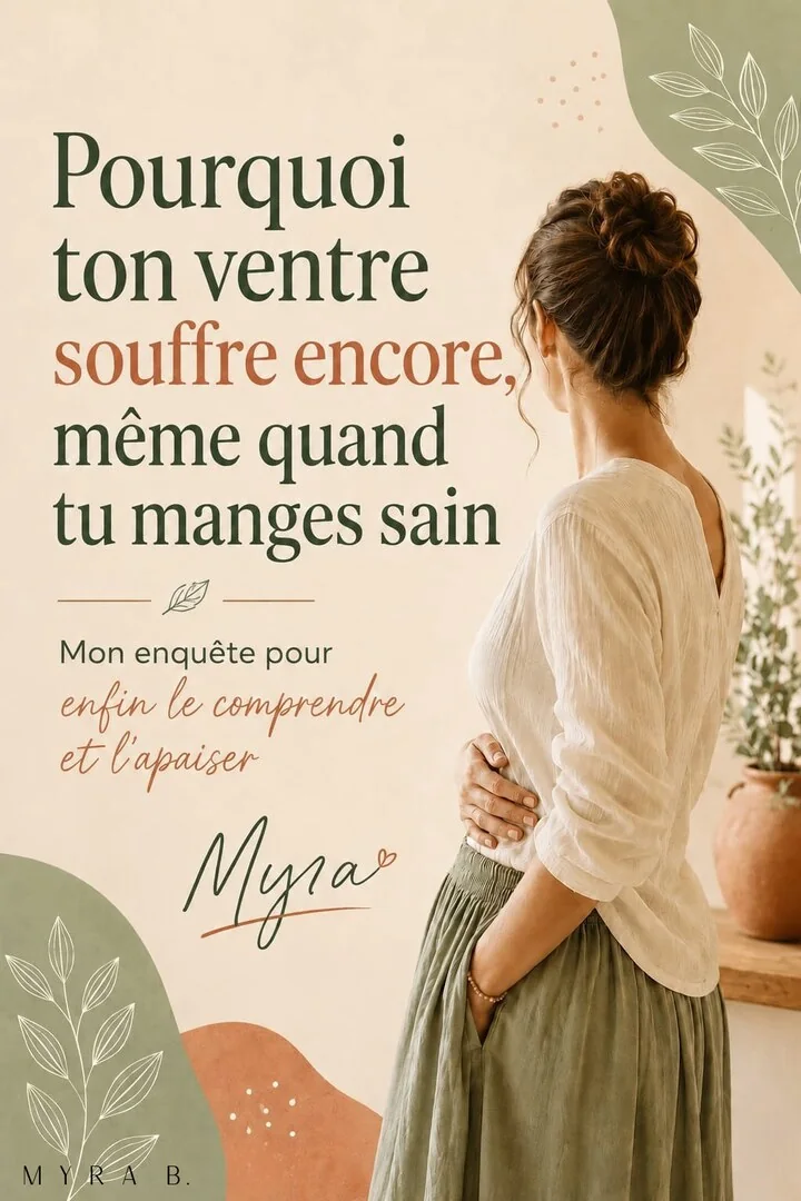 Couverture du guide « Pourquoi ton ventre souffre encore » par Myra
