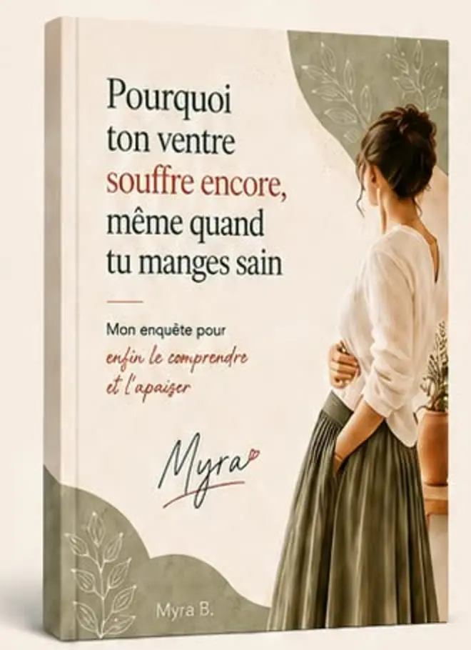 Couverture de l’eBook « Pourquoi ton ventre souffre encore, même quand tu manges sain » de Myra B.
